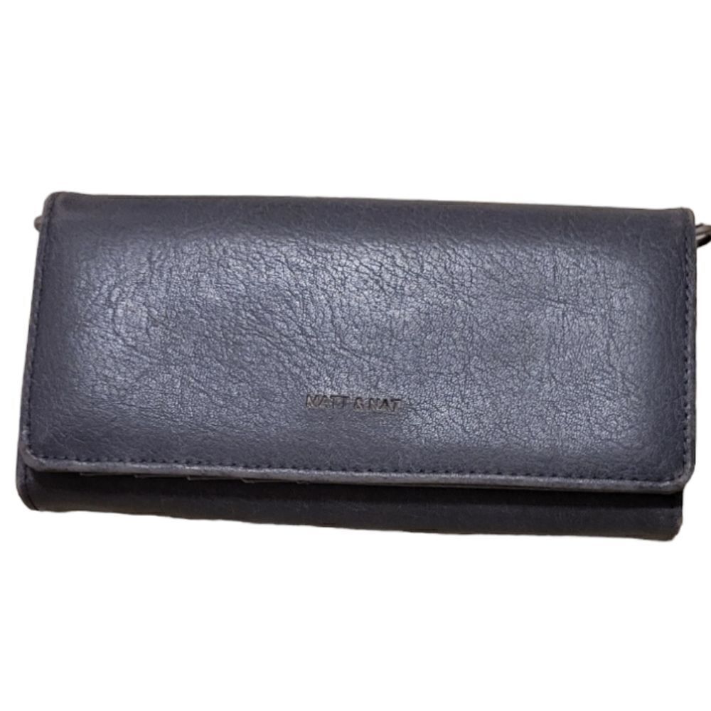 Matt and Nat Vegan Bluish Gray VEGAN Leather Wallet